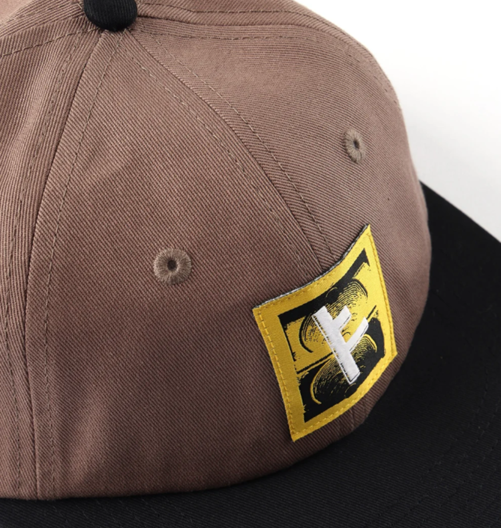 Former Slant F Cap Hat Brown Snapback