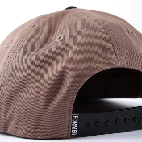 Former Slant F Cap Hat Brown Snapback