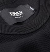Former AG Raglan Waffle Crewneck Black Medium