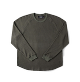 Former AG Raglan Waffle Crewneck Surplus Medium