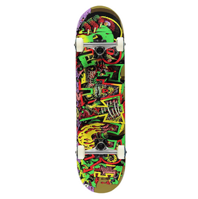 Creature Hallucination Skateboard Complete Black Green Red Yellow 8x14WB