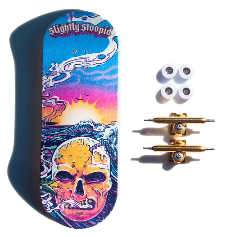 LC Slightly Stoopid SummerTour Fingerboard Complete Blue Pink 34mm