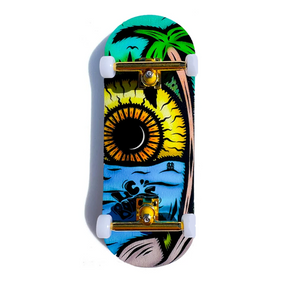 LC Sun Burn Fingerboard Complete Blue Yellow 34mm
