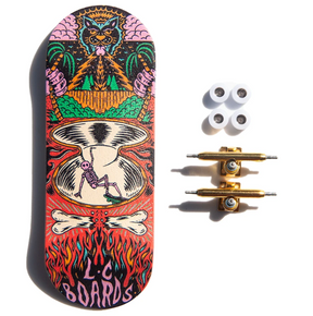 LC Bones Fingerboard Complete Red 34mm
