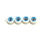 LC Dual Core Urethane Fingerboard Pro Wheels White Blue 8mm 65D