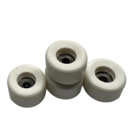 LC Bowl Shape Urethane Fingerboard Pro Wheels White 8.5mm 65D