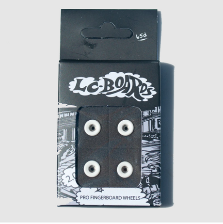 LC Bowl Shape Urethane Fingerboard Pro Wheels White 8.5mm 65D