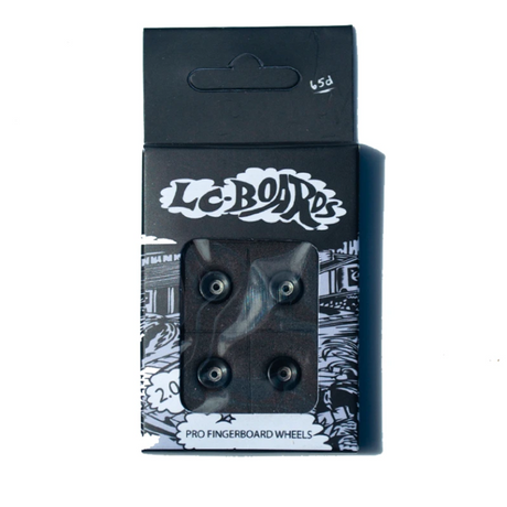 LC Bowl Shape Urethane Fingerboard Pro Wheels Black 8.5mm 65D