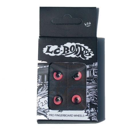 LC Bowl Shape Urethane Fingerboard Pro Wheels Pink Black 8.5mm 65D