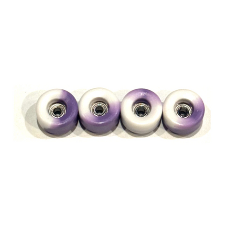 LC Bowl Shape Urethane Fingerboard Pro Wheels White Purple 8.5mm 65D