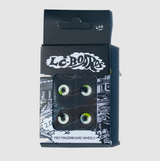 LC Bowl Shape Urethane Fingerboard Pro Wheels Black White Green 8.5mm 65D