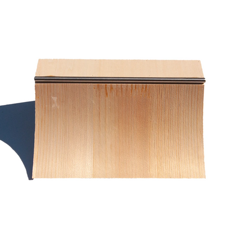 LC Wood Quarter Pipe Ramp Natural 7.75x4.6x2.7