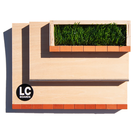 LC 3 Block Wood Plaza Ramp Natural 12x9x2.5