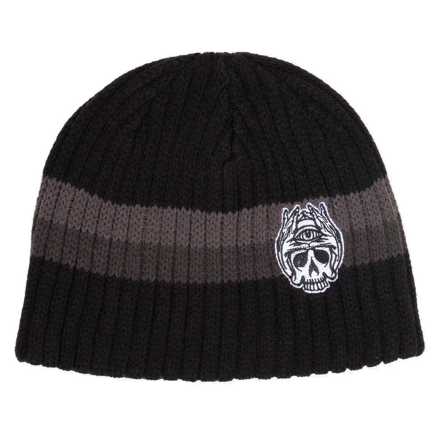 1910 Broken Straight Beanie Black
