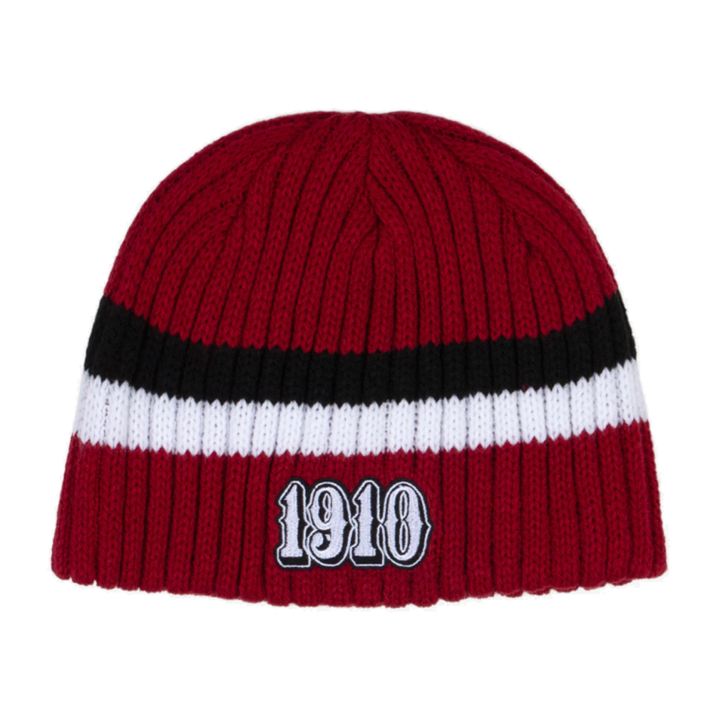 1910 Broken Straight Beanie Red