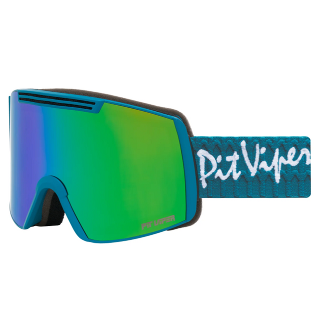 Pit Viper Backslap Snow Goggles Enchantment Blue Green Small