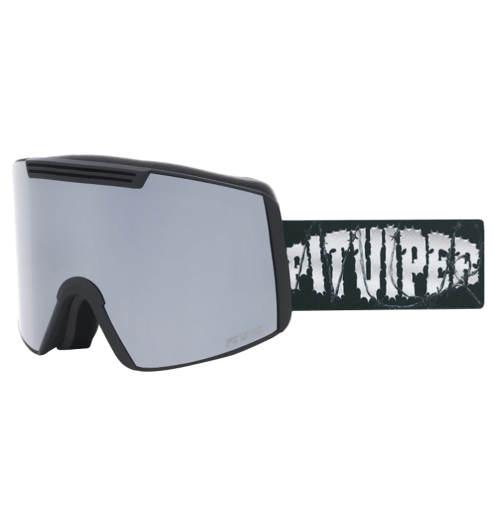 Pit Viper Backslap Snow Goggles The Exec Silver Large