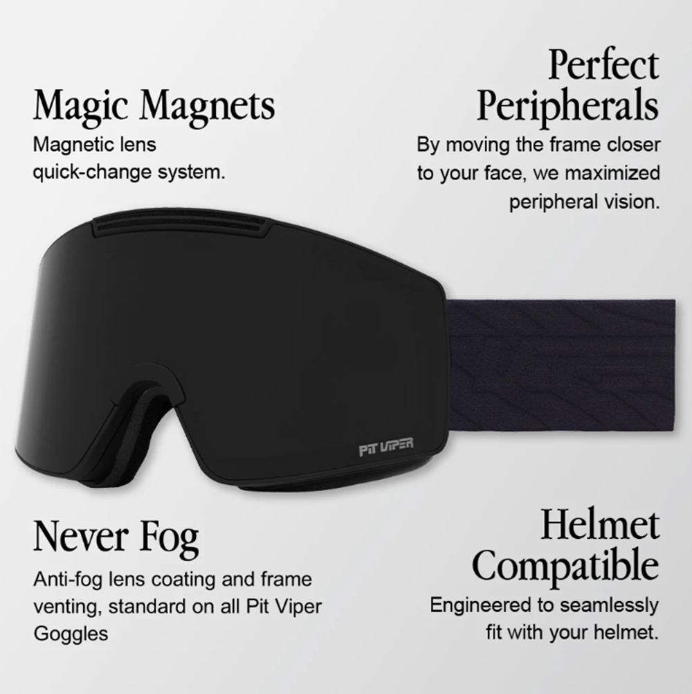Pit Viper ProForm Snow Goggles The Exec Smoke