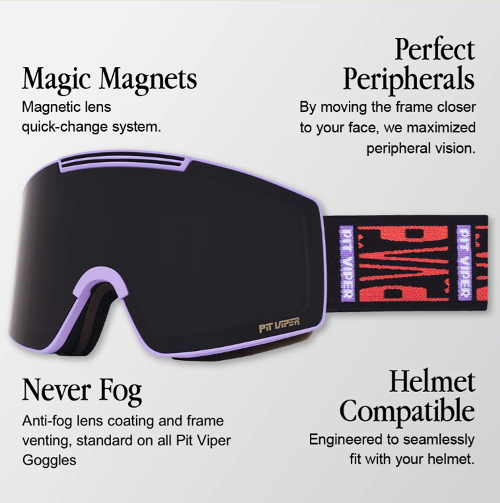 Pit Viper ProForm Snow Goggles Moontower Smoke