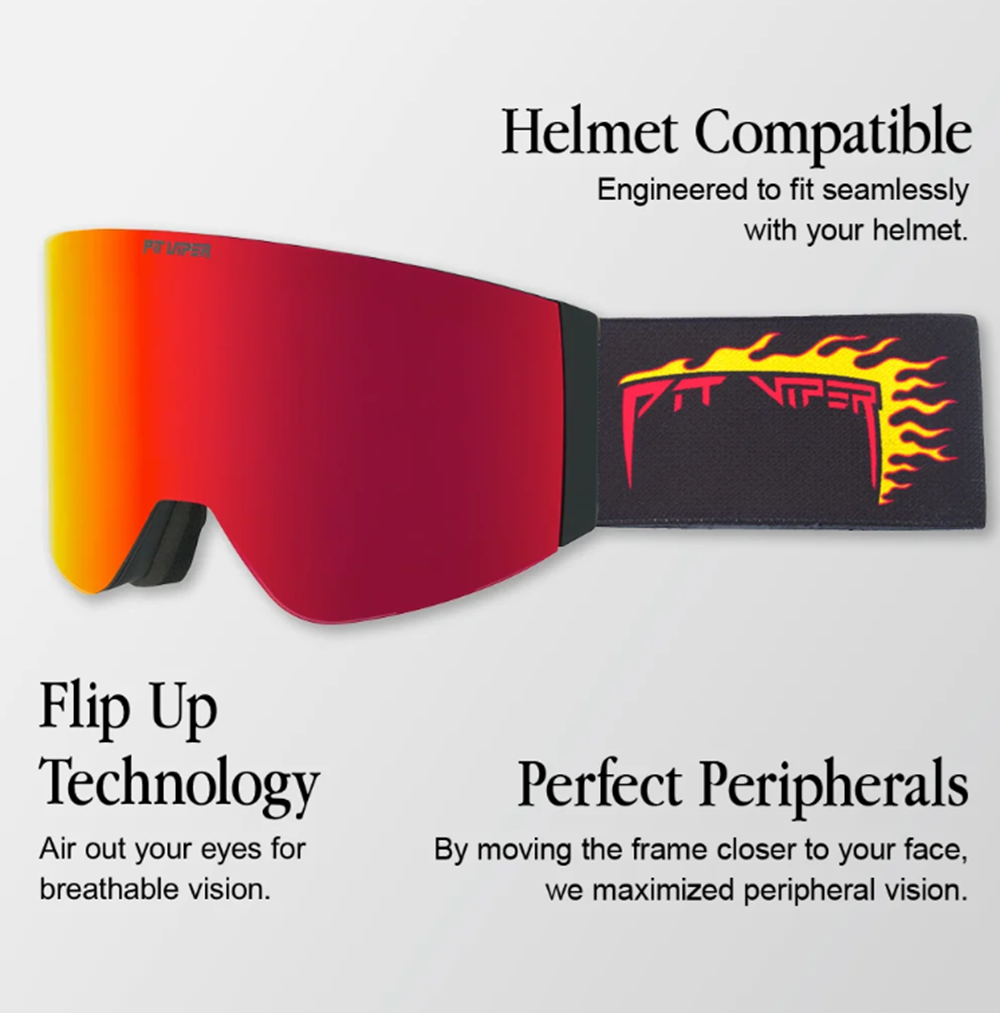Pit Viper Sport Beer Flip Off Goggles Pink Purple