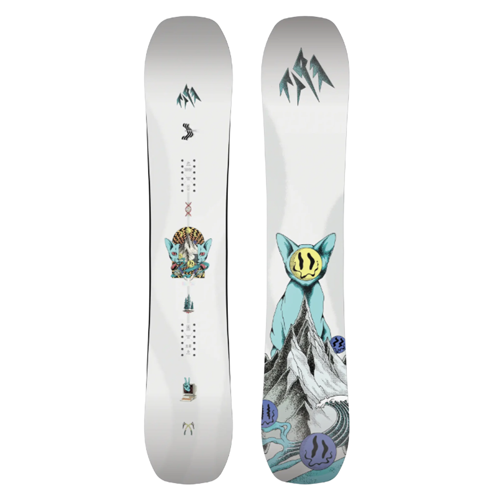Jones Rally Cat Snowboard 2627 White 155 Wide