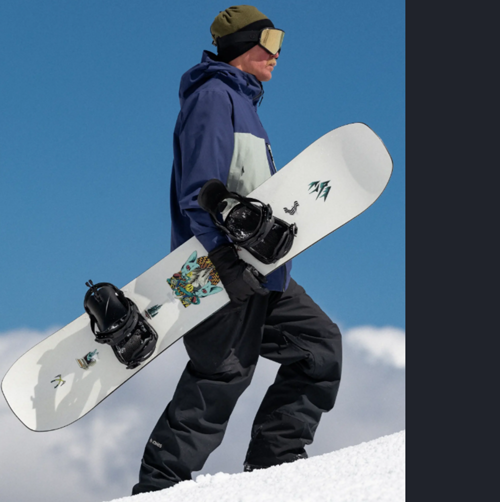 Jones Rally Cat Snowboard 2627 White 155 Wide