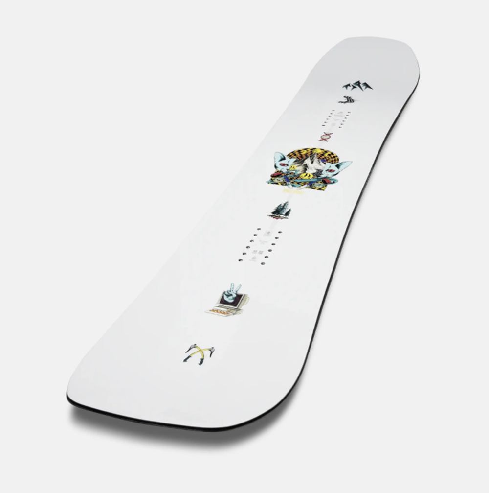 Jones Rally Cat Snowboard 2627 White 155 Wide