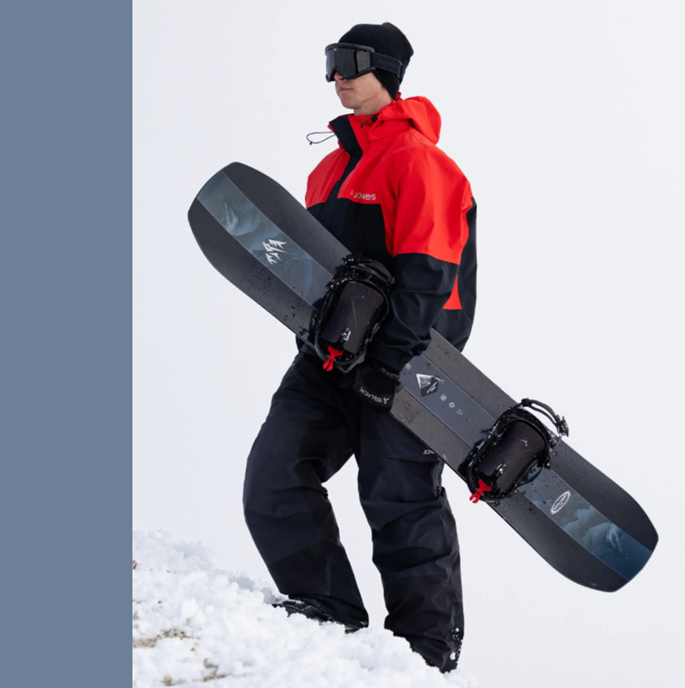 Jones Mountain Twin Pro Snowboard 2627 Black 159 Wide