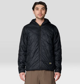Mountain Hardwear Apres Pro Insulated Hood Jacket Mens Shark Print Black