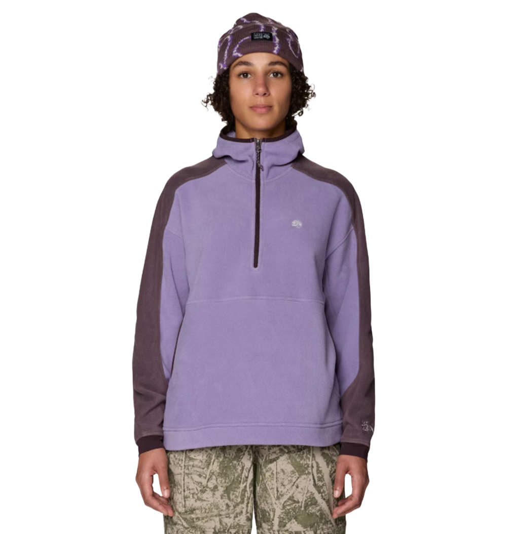 Mountain Hardwear Apres Pro Fleece Hood Womens Violet Purple Sage L