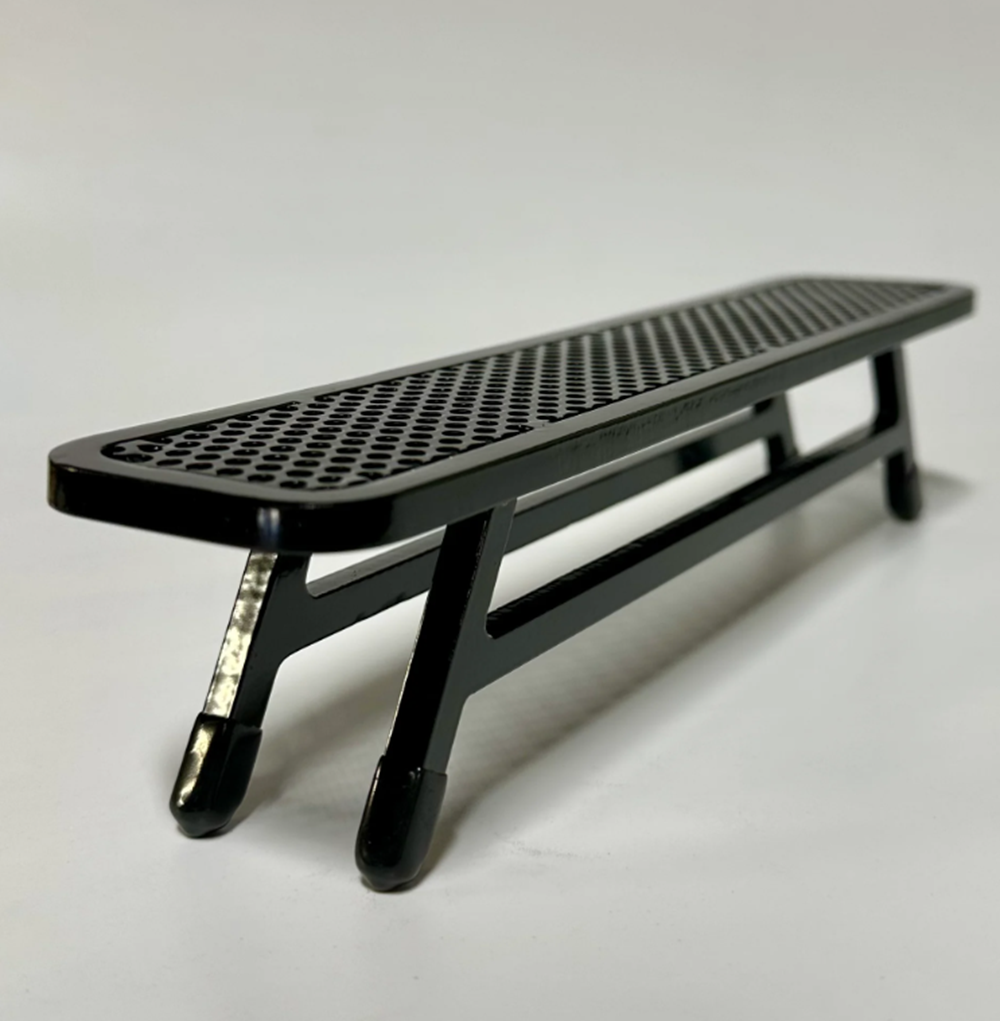 GrindRight School Yard Bench Black 2.5x10x2"
