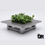 GrindRight Small Planter Raw 6x6x1.75"