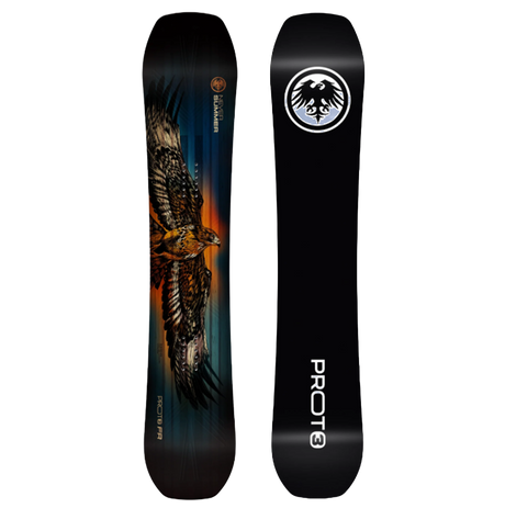 Never Summer Proto T3 FR Snowboard 2027 Dark Blue Orange 161 Wide