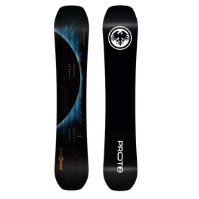 Never Summer Proto T3 Eclipse Snowboard 2627 Black Blue 161 Wide