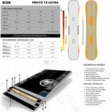 Never Summer Proto T3 Ultra Snowboard 2627 Black 157