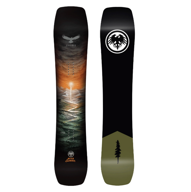 Never Summer Nokhu Snowboard 2627 Black Orange 152