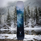 Never Summer Cirrus Womens Snowboard 2627 Black White Green 145