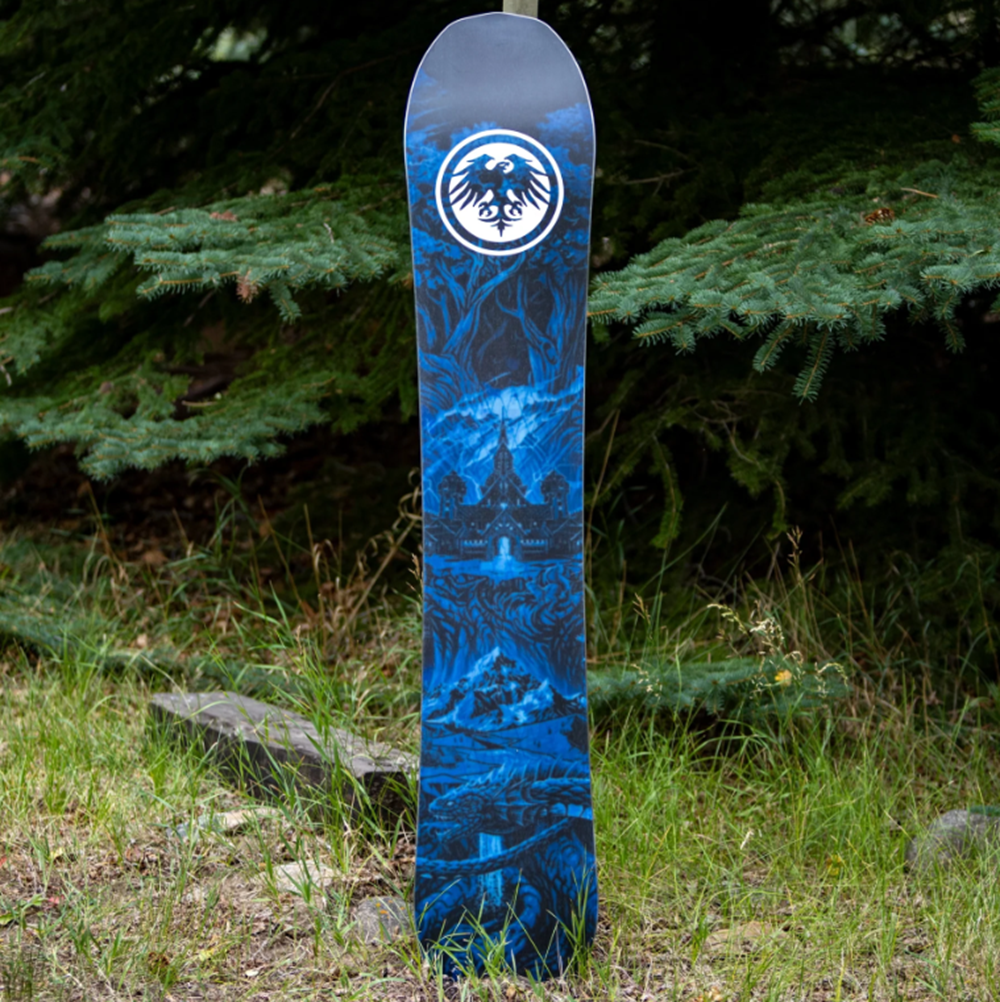 Never Summer Valhalla Snowboard 2627 Black Blue 153