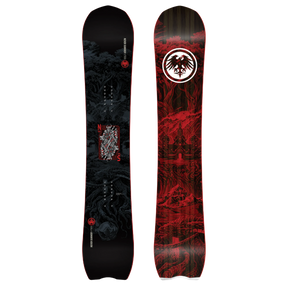 Never Summer VTwin Snowboard 2627 Black Red 159 Wide