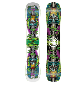 Never Summer Llama Snowboard 2627 White Purple Green 156