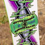 Never Summer Llama Snowboard 2627 White Purple Green 156