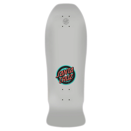 Santa Cruz  Roskopp Five Reissue Skateboard Deck Silver Blue 10.2x15.4WB