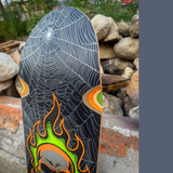 Creature Bonehead Webbed Team Skateboard Deck Black Orange Green 9x14WB