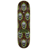 Creature Gonzalez Bonehead Pro Skateboard Deck Silver Orange 8.375x14.5WB