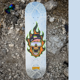 Creature Gonzalez Bonehead Pro Skateboard Deck Silver Orange 8.375x14.5WB
