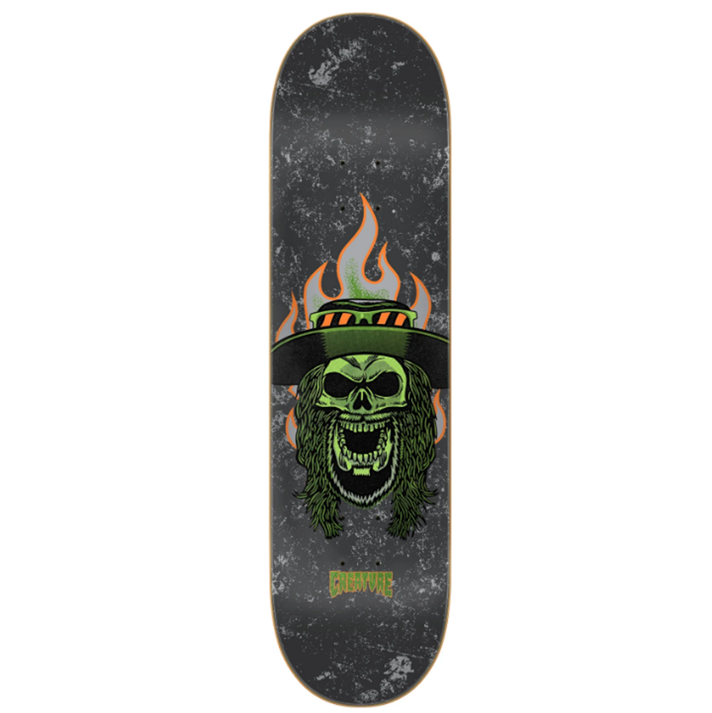 Creature Lockwood Bonehead Skateboard Deck Gray Green 8.25x14.3WB