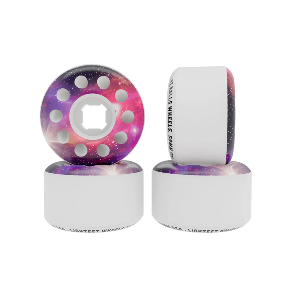 SlimeBalls Worm Holes Wheels Set White Galaxy 58/97a