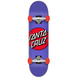 Santa Cruz Spotlight Dot Mini Skateboard Complete Purple Red 7.75x13