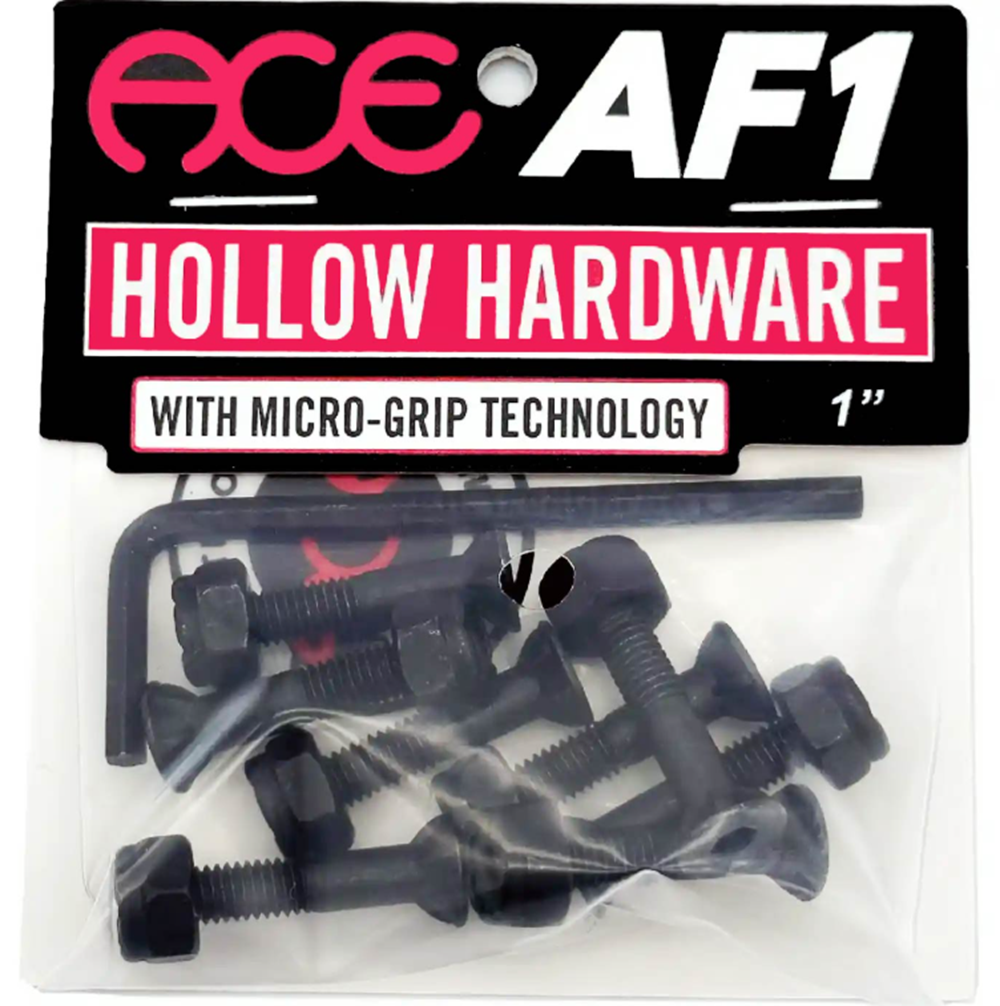 Ace Skateboard Hardware Black 1" Allen