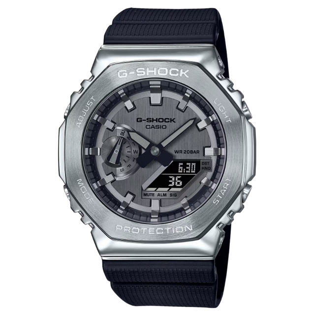 GShock GM2100-1ASW Watch Black Silver